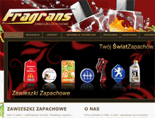 Tablet Screenshot of fragrans.pl